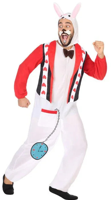 Disfraz de Conejo Blanco de Alicia para Hombre Alicia en el País de las Maravillas Atosa